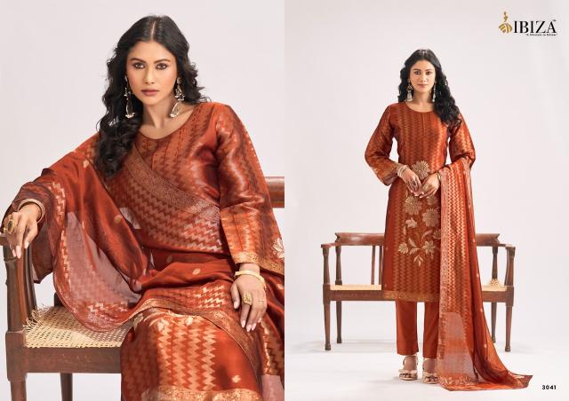 Ibiza mahra silk dress material wholesale